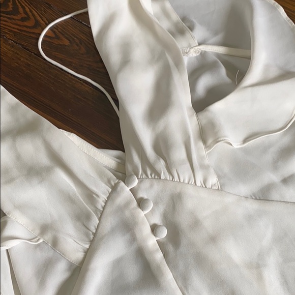 Express White Ruffle Top (XS) - Picture 4 of 4